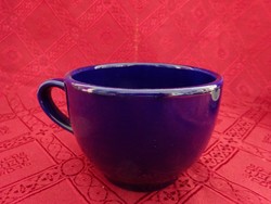 German porcelain cobalt blue tea mug with a diameter of 10.5 cm. He has!