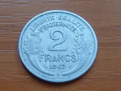 FRANCIA 2 FRANCS FRANK 1947 / B ALU. #