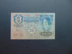 20 korona 1913  1182 Szép ropogós bankjegy !   