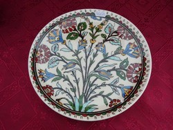 German porcelain, antique wall plate, damaged, diameter 23 cm. He has!