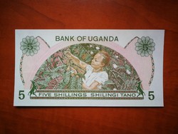 Uganda 5 Schilingi 1982 UNC