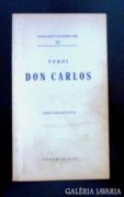 Verdi: Don Carlos szövegkönyv