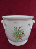 Herend porcelain pot with a fruit branch pattern, diameter 24 cm. He has!
