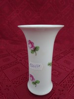 Herend porcelain rose patterned vase, height 11.5 cm. He has!