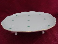 Herend porcelain, zve antique four-legged cake bowl, size 31 x 25 cm. He has!