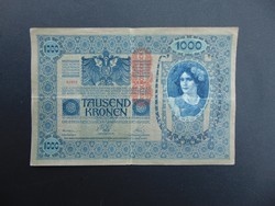 1000 korona 1902 Osztrák Felülbélyegzés 