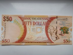 Guyana 50 dollár 2016 UNC