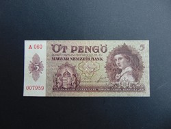 ​5 pengő 1939 A 060 Szép ropogós bankjegy