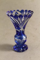 Antik kék kristály váza 254