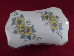Hollóház porcelain bonbonier, marking 640. Size: 16 x 9 x 6 cm. He has!