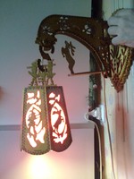 A very beautiful handmade folk wall lamp. Excellent as a gift, cozy!