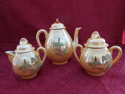 Japanese porcelain coffee set, three pieces. He has!