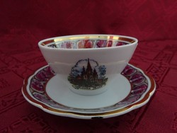 Kahla quality German porcelain coffee cup + placemat, showcase quality. He has!