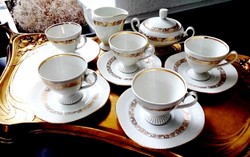 Gold Flower Coffee Set