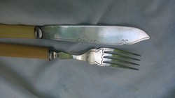 Antik  1 sz-es ezüstözött  evőeszköz,angol,hibátlan de lehet több készlet is