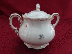 Zsolnay porcelain sugar bowl, feathered. Its height is 10.5 cm. He has!