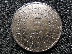 Németország NSZK (1949-1990) .625 ezüst 5 Márka 1966 J (id23003)