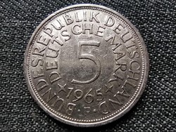 Németország NSZK (1949-1990) .625 ezüst 5 Márka 1965 F (id22992)