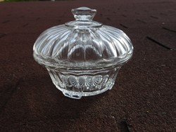 Old glass sugar container - bonbonier
