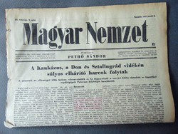 Kaukázus , Don és Sztálingrád vidéken súlyos harcok folynak  -   - Magyar Nemzet 1943
