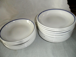 Zsolnay menzás kék csíkos főzelékes tányérok 2