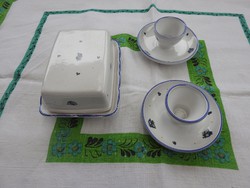Lardhof stoob ceramic breakfast set - butter holder + 2 egg holders
