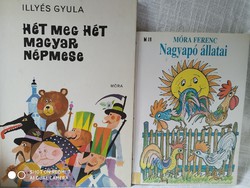 2 db mese könyv, Móra Ferenc: Nagyapó állatai és Illyés Gyula: Hét meg hét magyar népmese