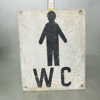 "Wc" alumínium toalett tábla (1200)