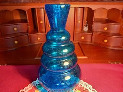 200-209  Hatalmas buborékos üveg váza 25x15 cm