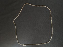 Ezüst, 50 cm, fonott, jelzett venezianer nyaklánc (NB)