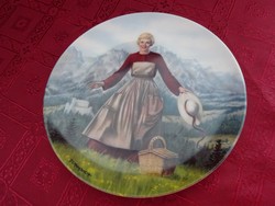 English porcelain decorative plate, marked 72 / e. Film clip - the sound of music. He has!