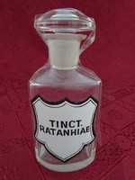 Medicine bottle - inscription tinctura ratanhiae - for sweating. He has!