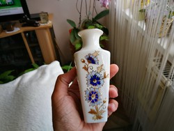Zsolnay búzavirág mintás porcelán  kis váza