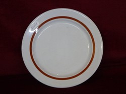 Lowland porcelain cake plate with brown stripe, diameter 19 cm. He has!