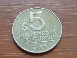 URUGUAY 5 PESOS 2005 ARTIGAS SO (SANTIAGO) #  ( KEDVEZMÉNY LENT!!) 