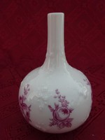 W quality German porcelain vase, marked 2204/1, with burgundy flower. He has!