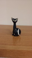 #285, fekete kis cica dekoráció