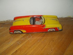 régi nagyméretű német játék lemez autó  1960 as évek