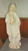 Szűz Mária a kisdeddel, kerámia szobor 37cm