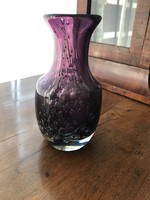 Zwiesel lila buborékos váza P6