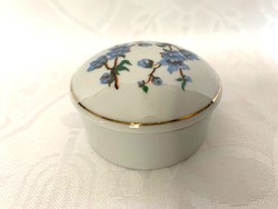 Ravenhouse small jewelry holder, flawless 4 x 8 cm., Blue forget-me-not flower