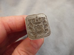 Antik acél pecsétnyomó antik levélzáró pecsétnyomó gróf Festetics családi címeres pecsét 19. sz