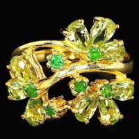 54 es Valodi Peridot 925 Ezust Gyuru