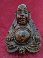 Ceramic sitting buddha statue, height 20 cm. He has!