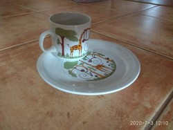 Alföldi porcelán gyerek tányér és bögre