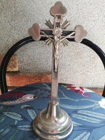 Metal table crucifix, cross