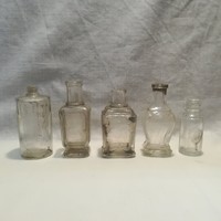 5 db antik parfümös üveg