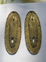 Antik réz  zárcím-masszív, 132 mm db-ra vagy párban is