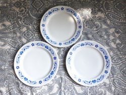 3 db Alföldi retro porcelán kistányér kék magyaros dekorral - UNISET-212 tányér Ambrus Éva terve