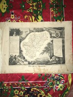 Atlas ; Victor Levasseur - Atlas Natonal Illustré /1852/  74 lapból álló töredék!